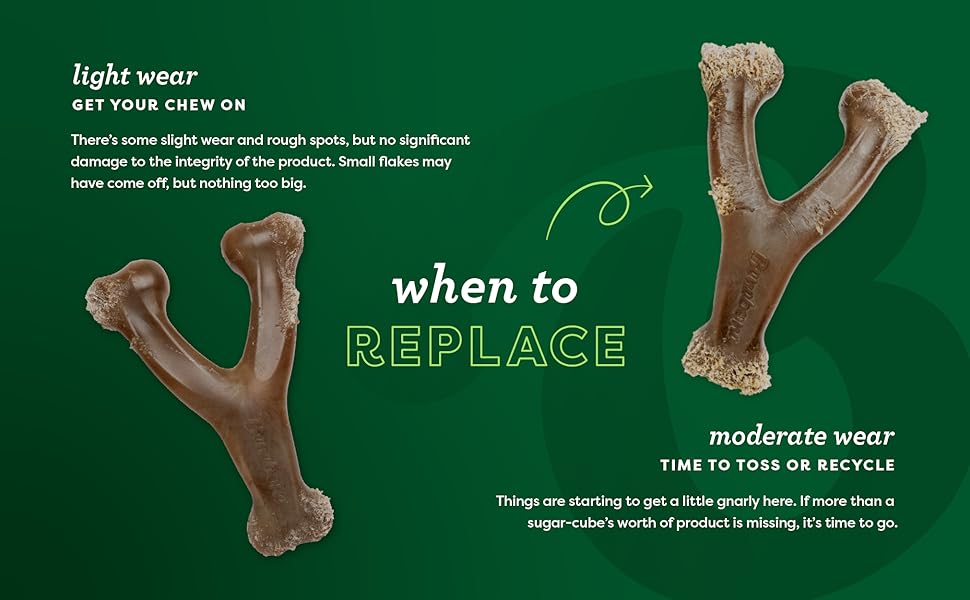 Benebone Wishbone Durable Dog Chew Toy for Aggressive Chewers, Large