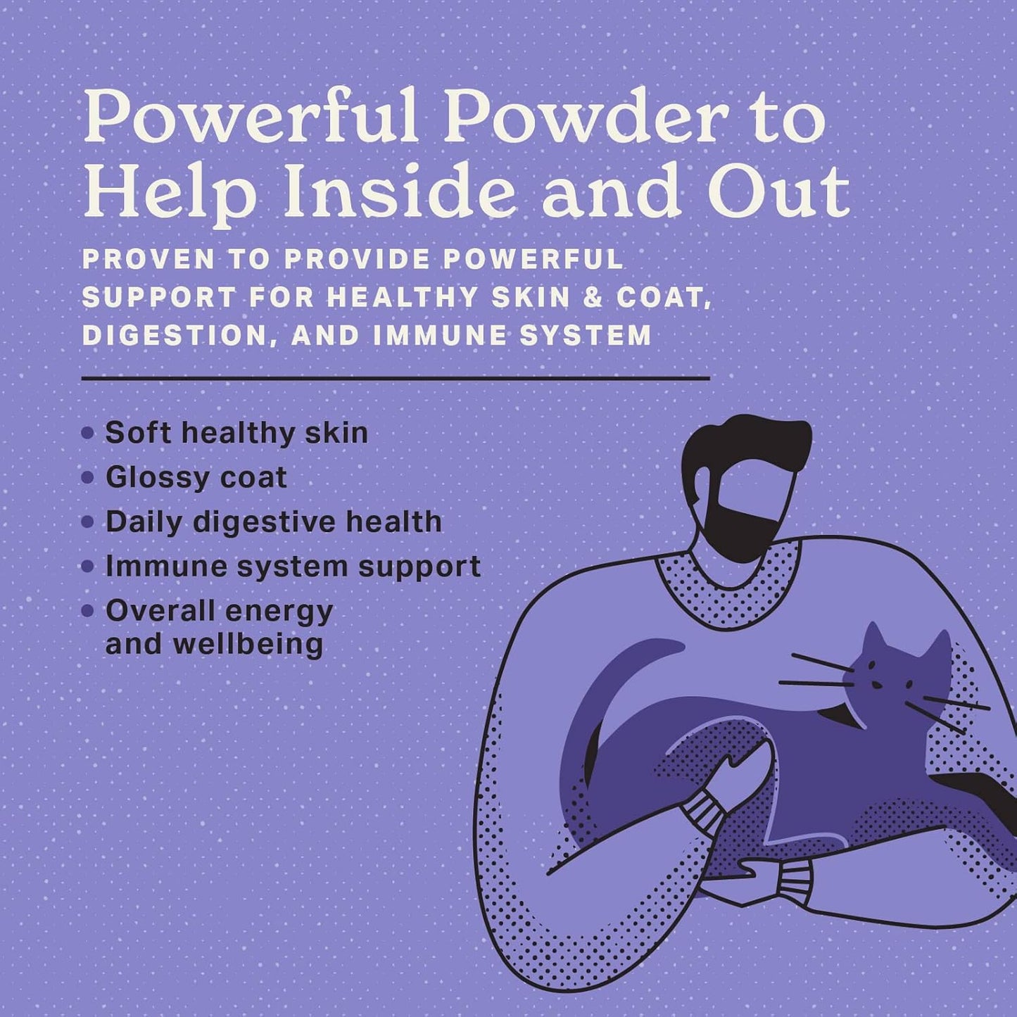 The Missing Link Feline Superfood Supplement Powder 6oz Bag, Veterinarian Formulated, Balanced Omega 3 & 6 for Healthy Skin & Coat, Digestion, Immunity & Overall Cat Health