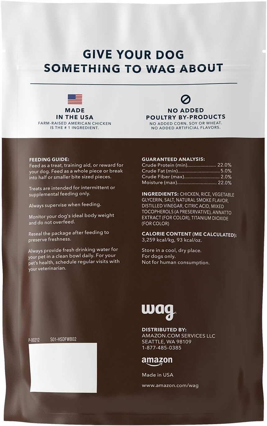 Amazon Brand - Wag Dog Treats Chicken and Waffle Bites