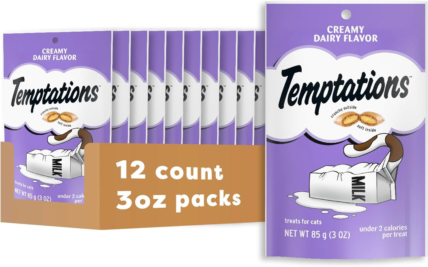 Temptations Classic Crunchy and Soft Cat Treats Tasty Chicken Flavor, 30 oz. Tub
