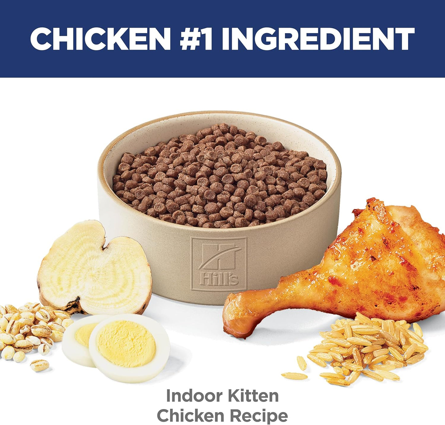 Hill's Science Diet Indoor, Kitten, Easy Litter Box Cleanup, Dry Cat Food, Chicken Recipe, 3.5 lb Bag