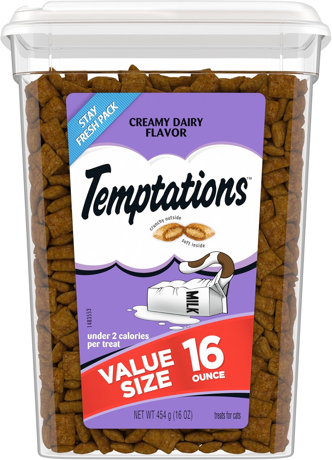 Temptations Classic Crunchy and Soft Cat Treats Tasty Chicken Flavor, 30 oz. Tub
