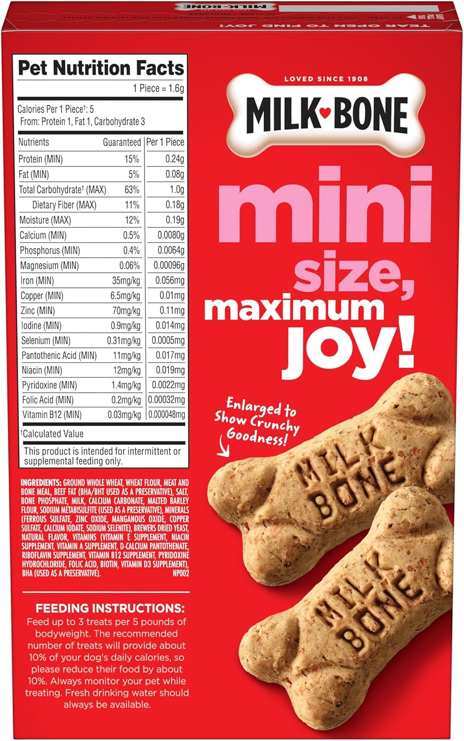 Milk-Bone Mini's Original Dog Biscuits - 15-Ounce (6 Count)