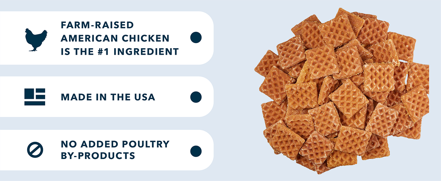 Amazon Brand - Wag Dog Treats Chicken and Waffle Bites