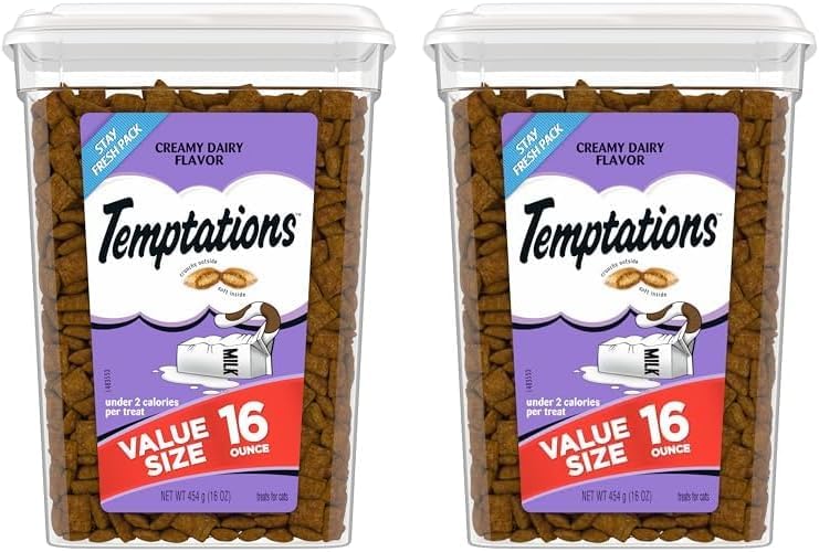 Temptations Classic Crunchy and Soft Cat Treats Tasty Chicken Flavor, 30 oz. Tub