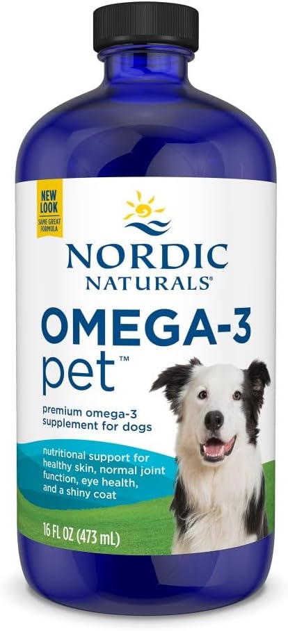Nordic Naturals Omega-3 Pet, Unflavored - 2 oz - 304 mg Omega-3 Per One mL - Fish Oil for Small Dogs & Cats with EPA & DHA - Promotes Heart, Skin, Coat, & Immune Health