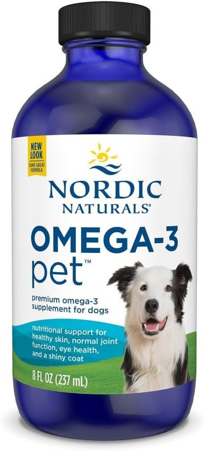 Nordic Naturals Omega-3 Pet, Unflavored - 2 oz - 304 mg Omega-3 Per One mL - Fish Oil for Small Dogs & Cats with EPA & DHA - Promotes Heart, Skin, Coat, & Immune Health