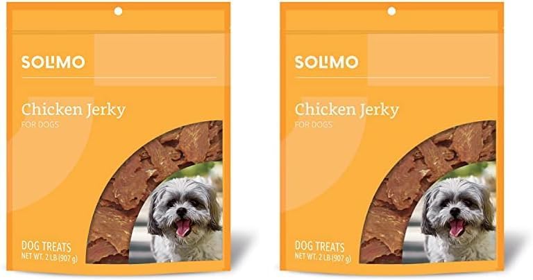Amazon Brand - Solimo Sweet Potato & Duck Jerky Dog Treats, 2 pounds