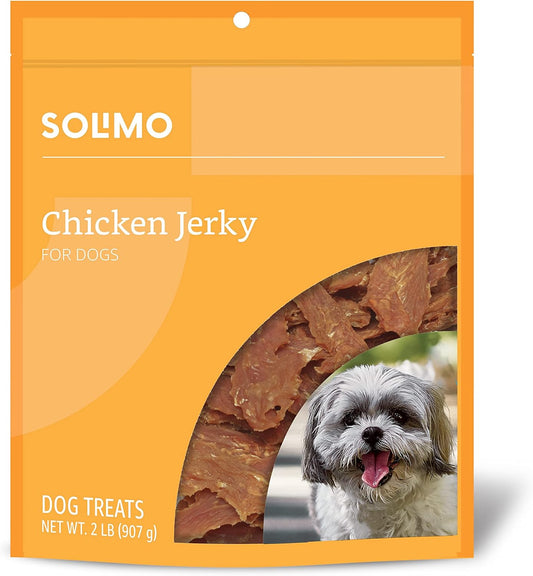 Amazon Brand - Solimo Sweet Potato & Duck Jerky Dog Treats, 2 pounds
