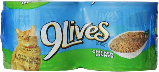 9Lives Paté Favorites Wet Cat Food Variety Pack, 5.5 Ounce (Pack of 12)
