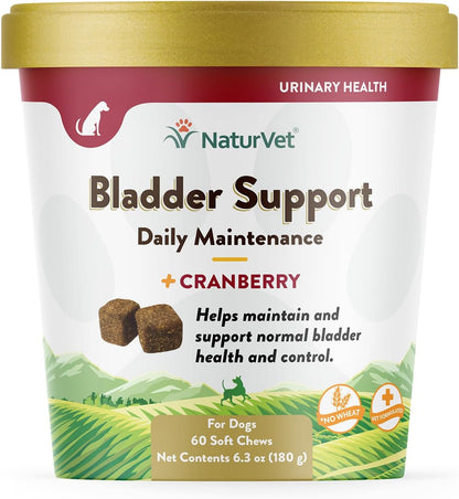NaturVet – Cranberry Relief Plus Echinacea – Helps Support a Healthy Urinary Tract & Immune System – 60 Soft Chews