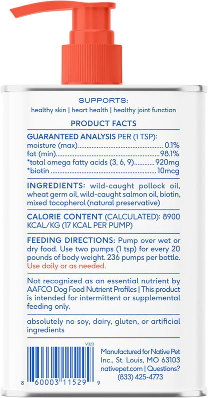 Native Pet Omega 3 Fish Oil for Dogs & Cats