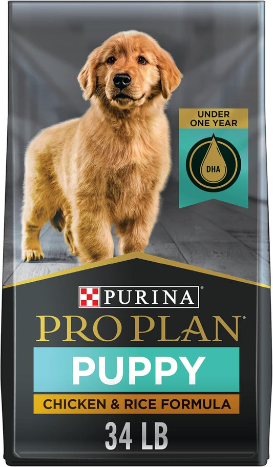 Purina Pro Plan High Protein Dry Puppy Food, Chicken and Rice Formula - 18 lb. Bag