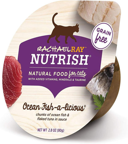 Rachael Ray Nutrish Natural Wet Cat Food, Tuna Purrfection Recipe, 2.8 Ounce Cup (Pack of 12), Grain Free (6303340281)