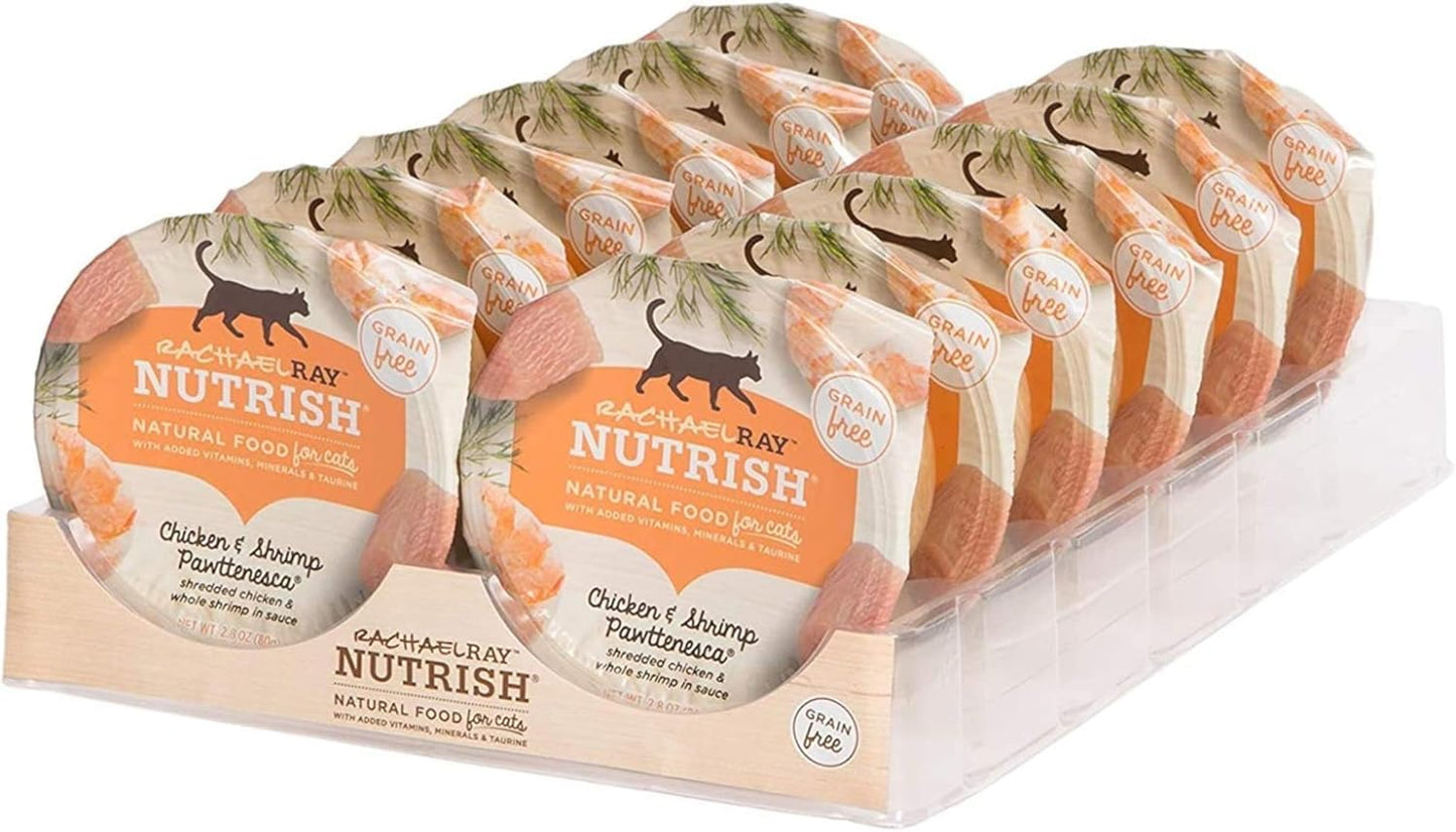 Rachael Ray Nutrish Natural Wet Cat Food, Tuna Purrfection Recipe, 2.8 Ounce Cup (Pack of 12), Grain Free (6303340281)