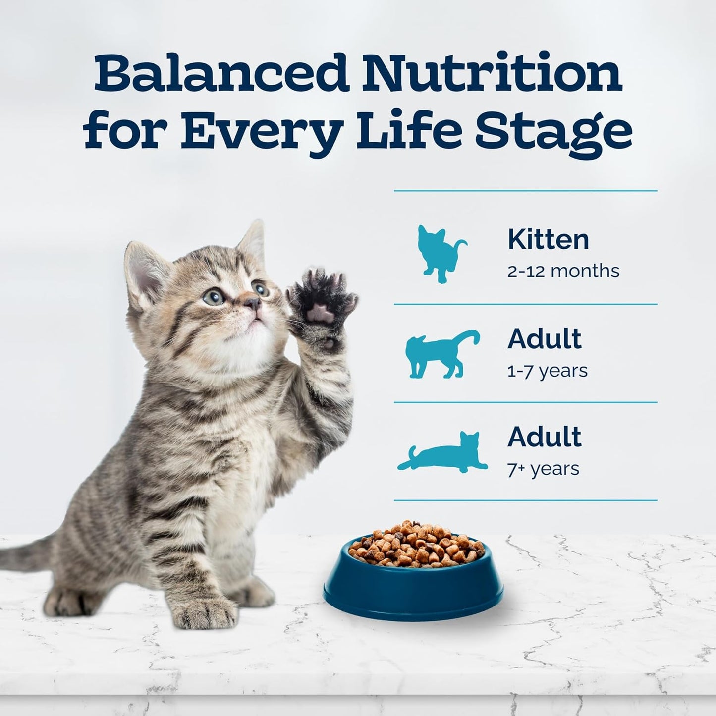 Blue Buffalo Tastefuls Kitten Natural Dry Cat Food, Chicken 7lb bag