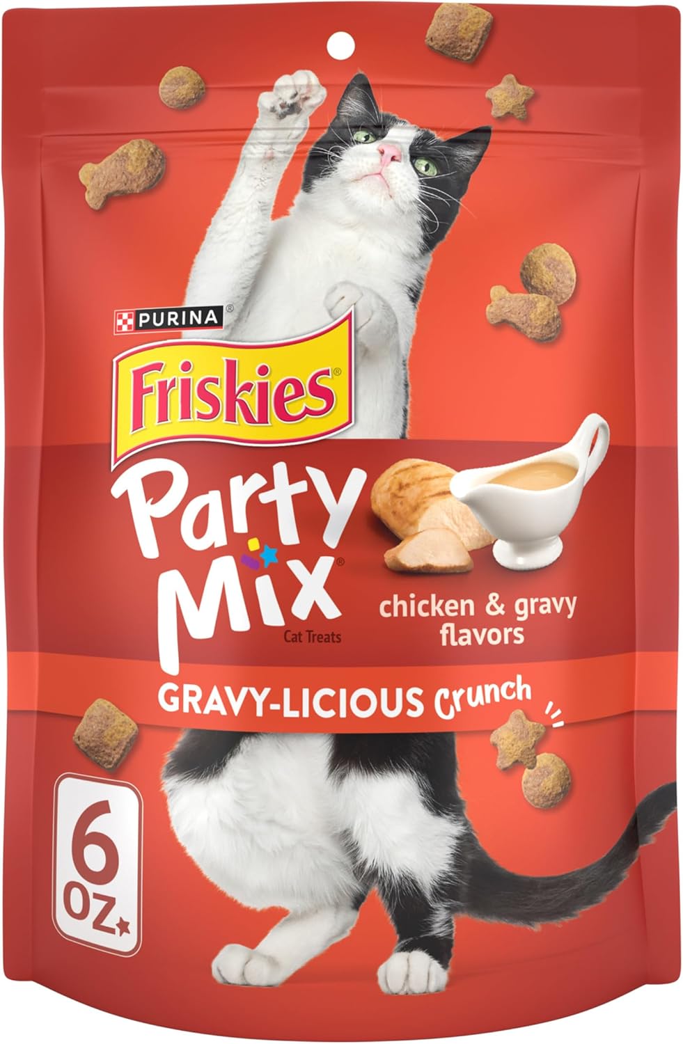 Purina Friskies Cat Treats, Party Mix Beachside Crunch - 30 oz. Pouch