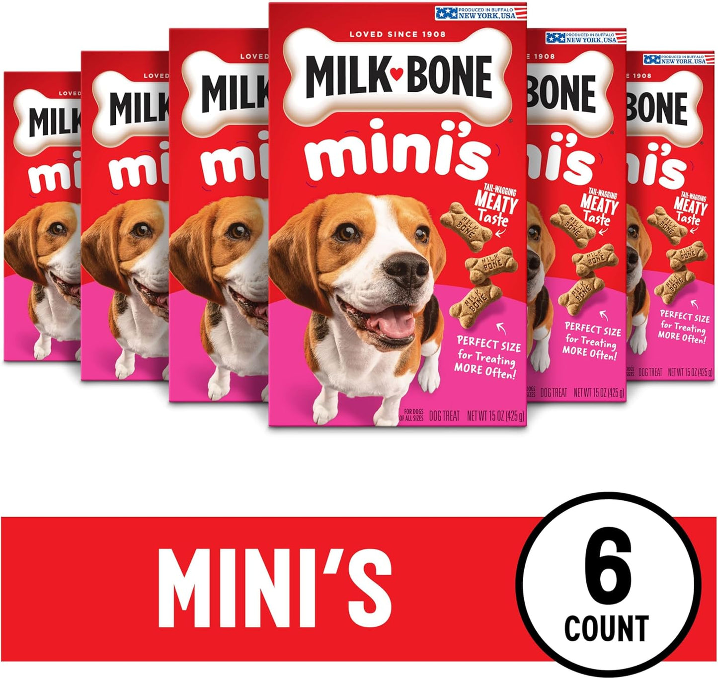 Milk-Bone Mini's Original Dog Biscuits - 15-Ounce (6 Count)