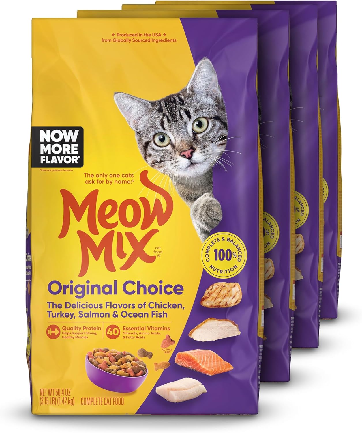 Meow Mix Original Choice Dry Cat Food, 22 Pound Bag