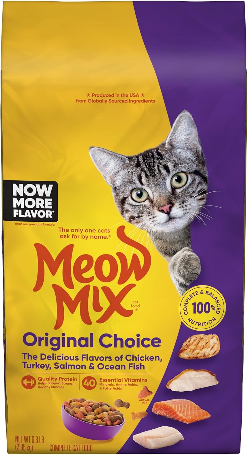 Meow Mix Original Choice Dry Cat Food, 22 Pound Bag