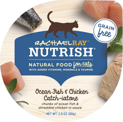Rachael Ray Nutrish Natural Wet Cat Food, Tuna Purrfection Recipe, 2.8 Ounce Cup (Pack of 12), Grain Free (6303340281)