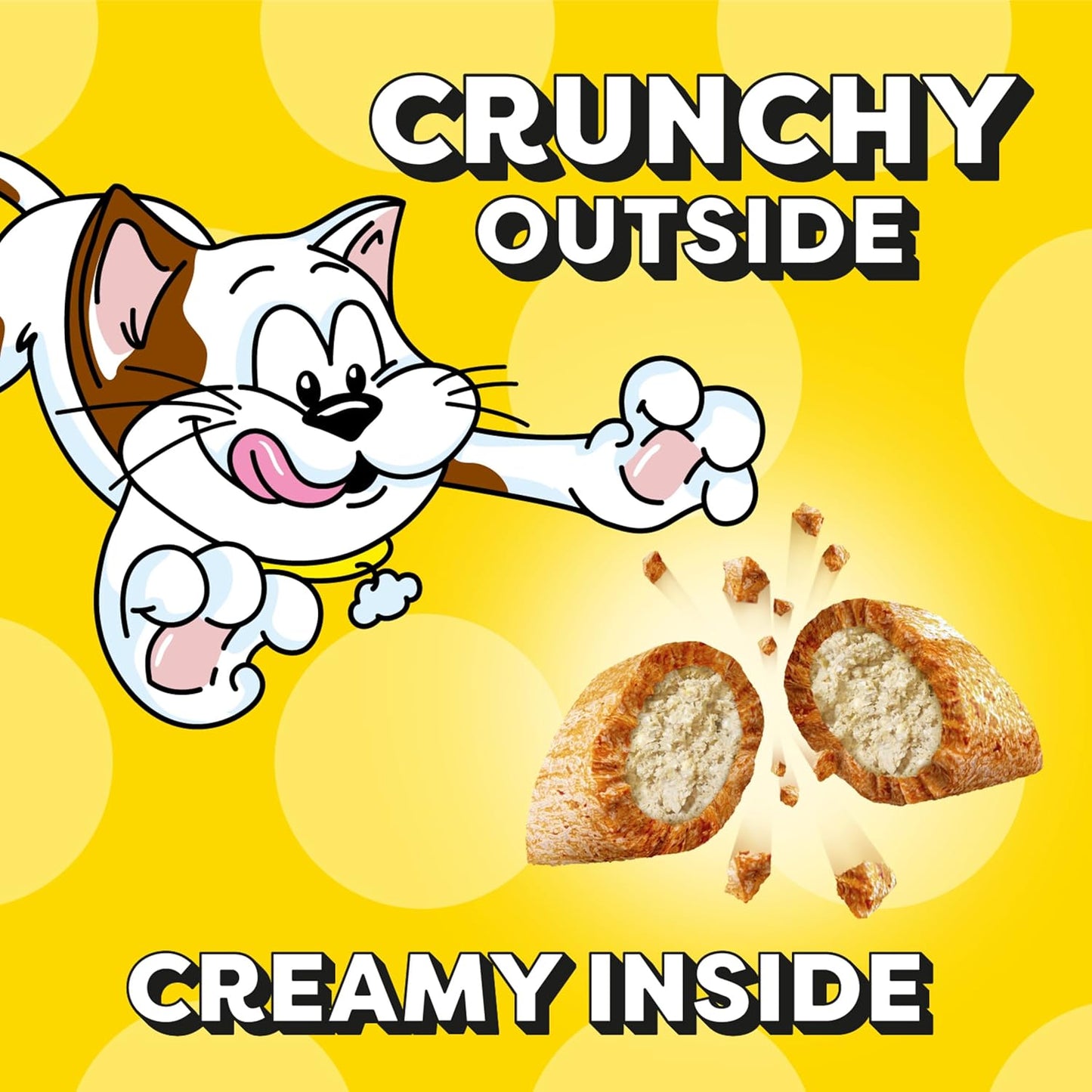 Temptations Jumbo Stuff Crunchy and Soft Cat Treats, Tasty Chicken Flavor, 14 oz. Tub