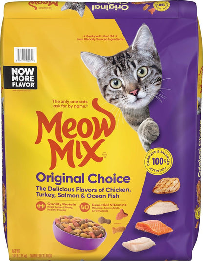 Meow Mix Original Choice Dry Cat Food, 22 Pound Bag
