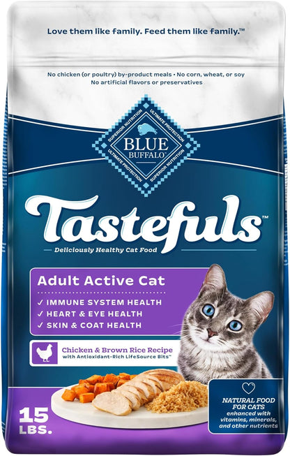 Blue Buffalo Tastefuls Kitten Natural Dry Cat Food, Chicken 7lb bag