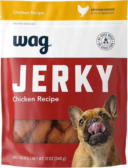 Amazon Brand - Wag Soft & Tender American Jerky Dog Treats – Turkey & Sweet Potato, 16 Ounce (Pack of 1)